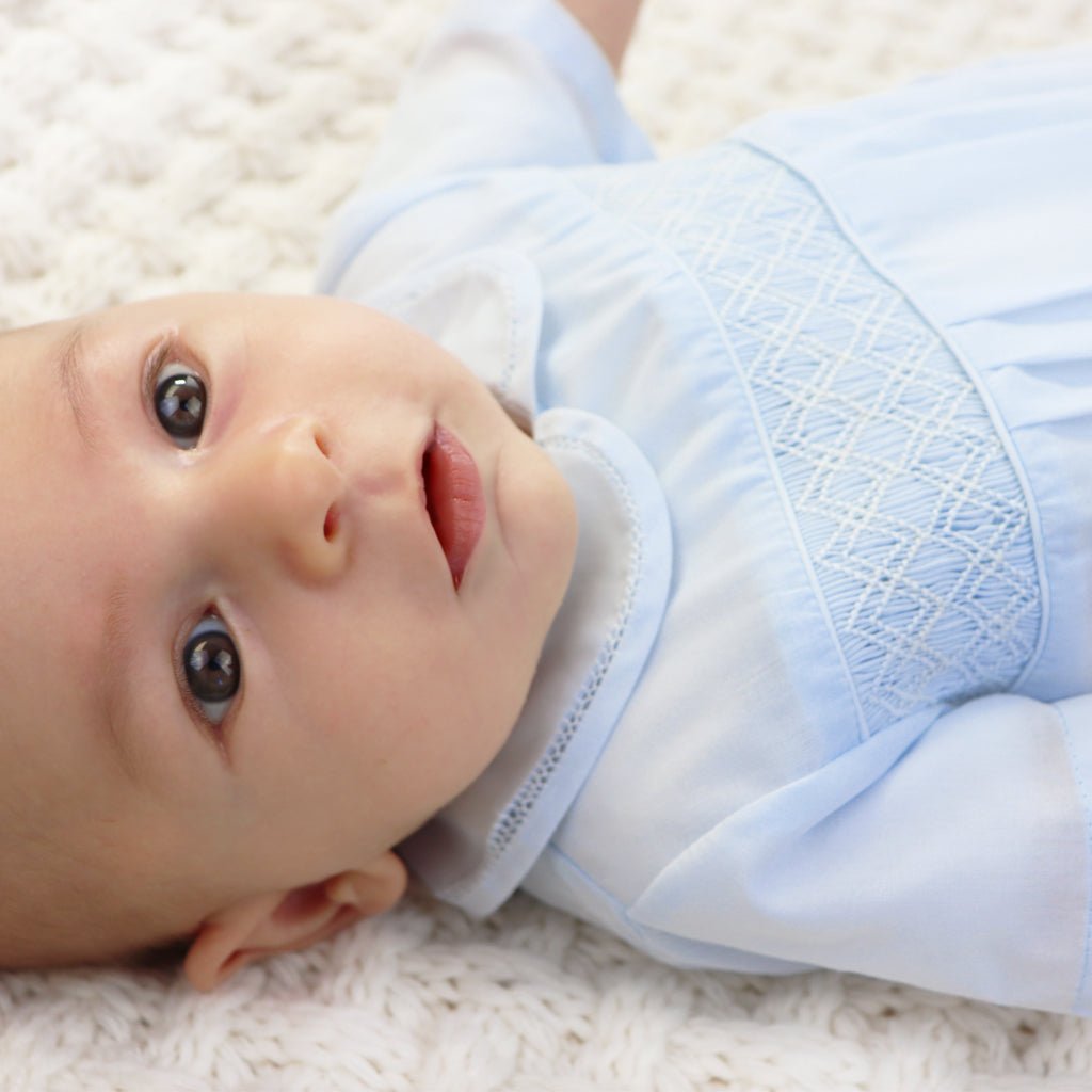 Romper with Smocking - Petit Ami &amp; Zubels All Baby! Romper