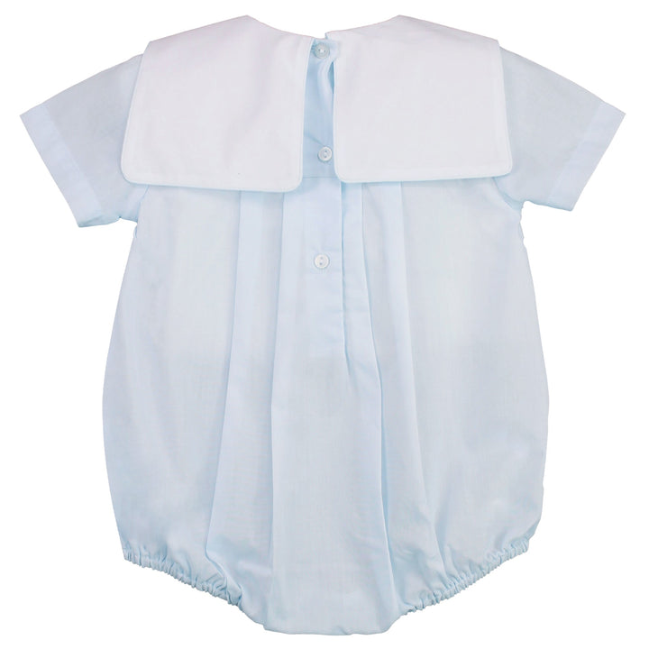 Romper with Train Embroidery - Petit Ami &amp; Zubels All Baby! Romper