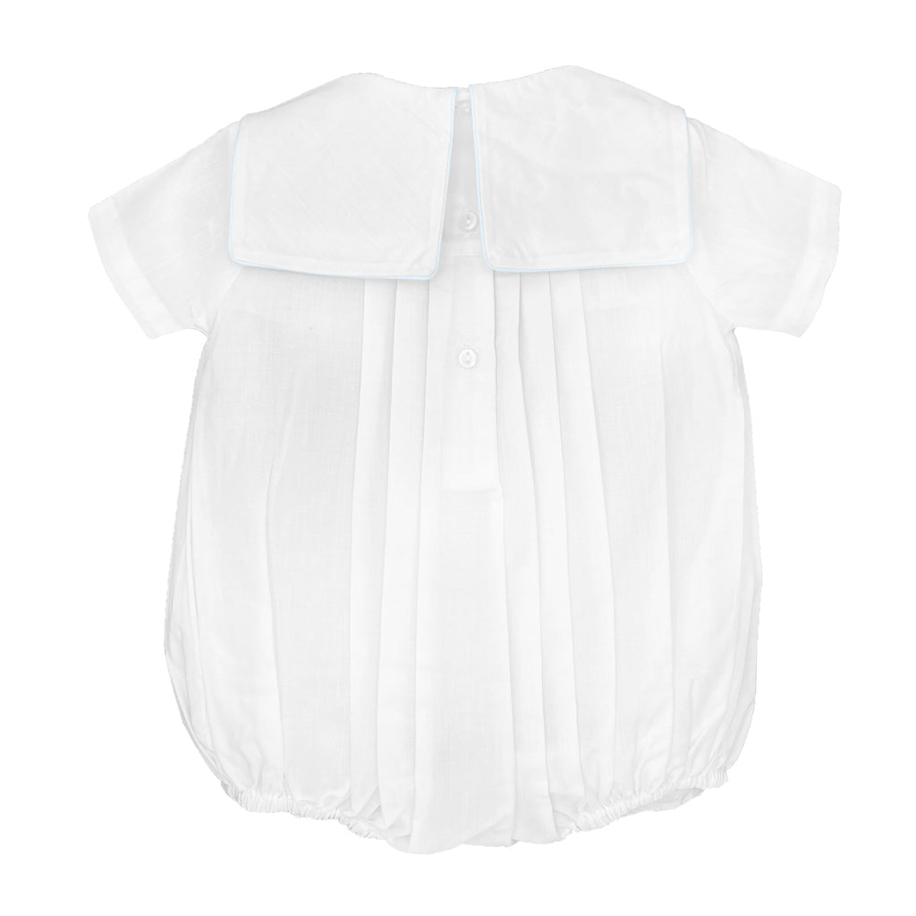 Romper with Train Embroidery - Petit Ami & Zubels All Baby! Romper