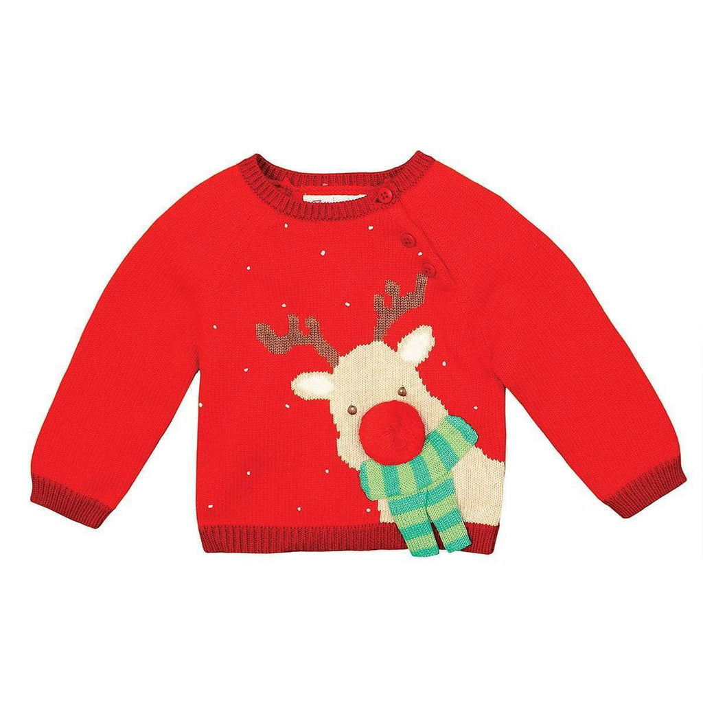 Rooney the Reindeer Knit Sweater - Petit Ami & Zubels All Baby! Sweater