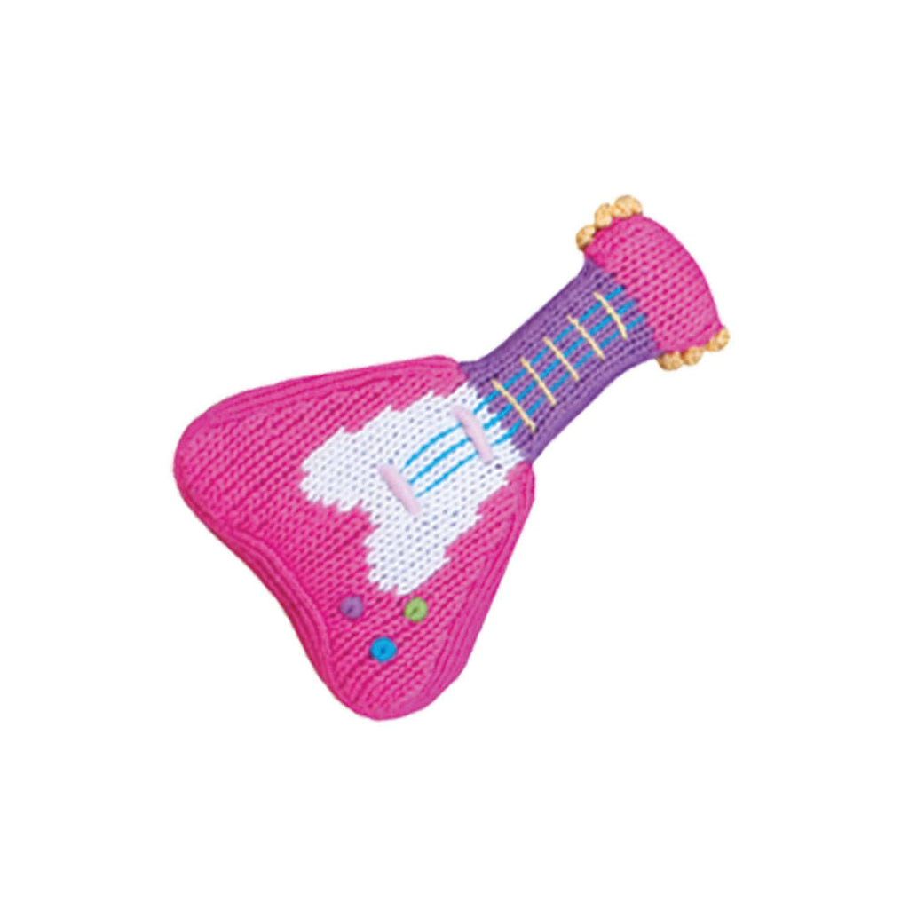 Roxanne the Guitar Knit Rattle - Petit Ami & Zubels All Baby! Toy