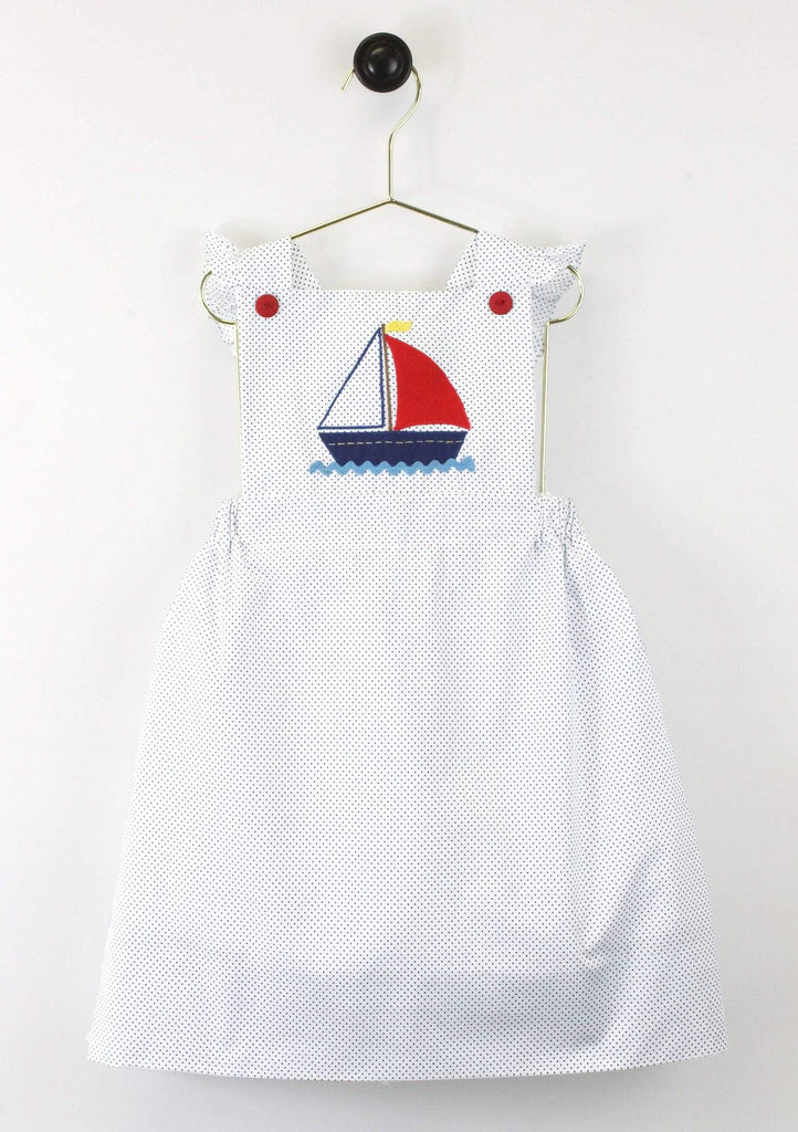Sailboat Applique Dress - Petit Ami & Zubels All Baby! Dress