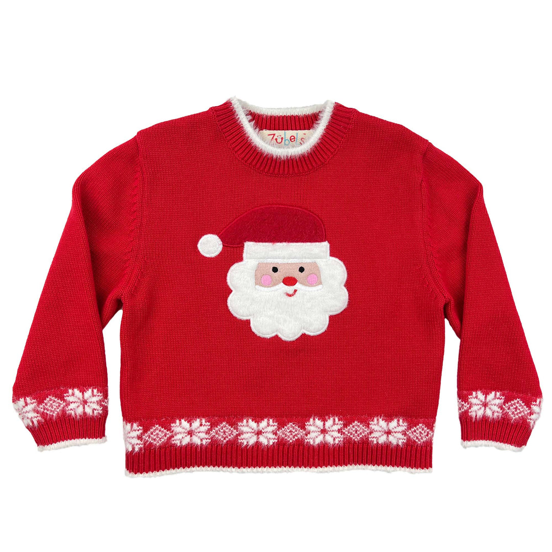Santa Applique Knit Sweater - Petit Ami &amp; Zubels All Baby! Sweater