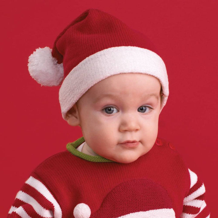 Santa Cotton Knit Hat - Petit Ami &amp; Zubels All Baby! hat