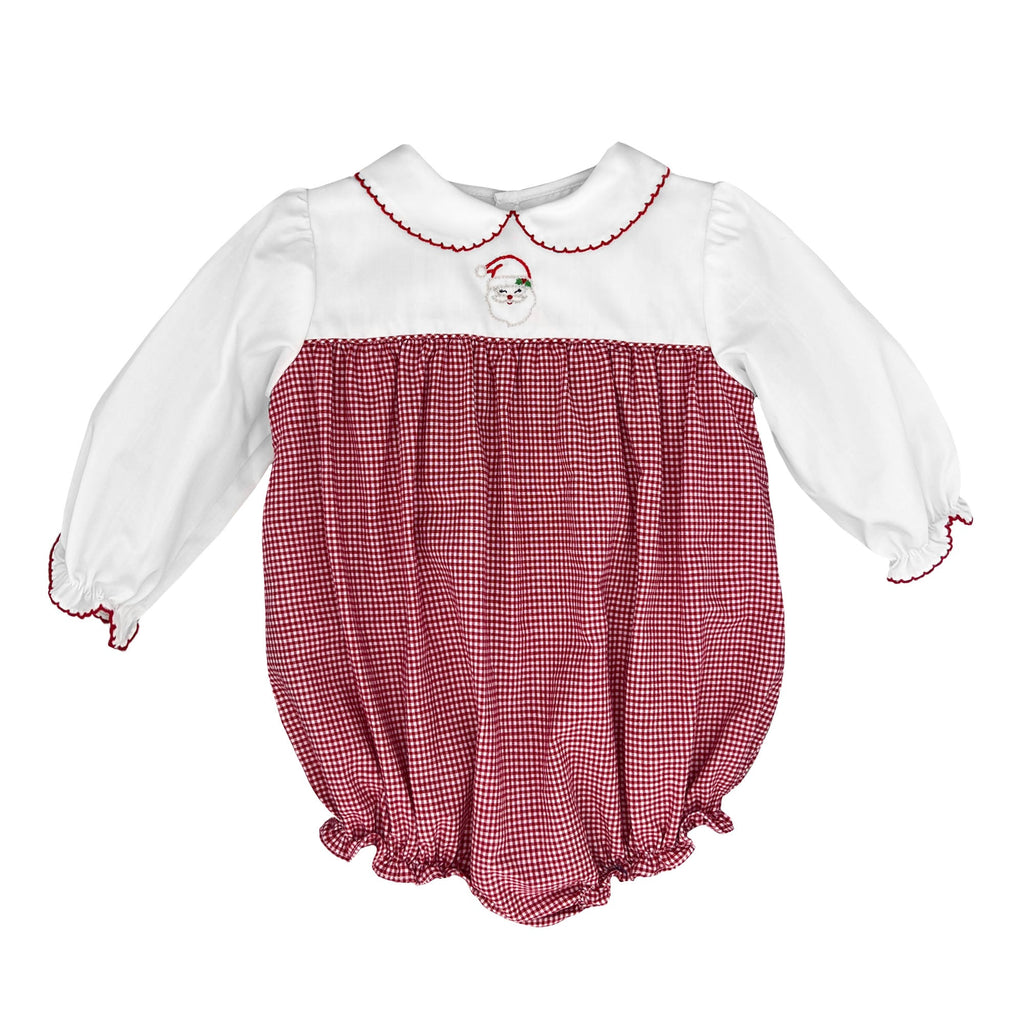 Santa Embroidered Bubble - Petit Ami & Zubels All Baby! Bubble