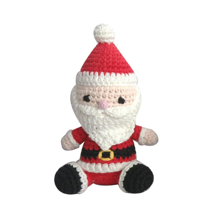 Santa Hand Crochet Rattle - Petit Ami &amp; Zubels All Baby! Toy