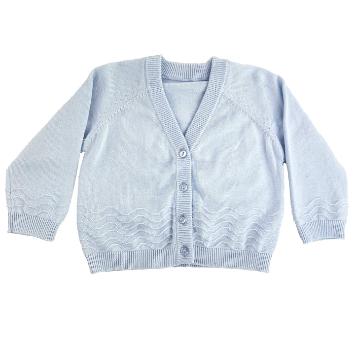 Scalloped Lightweight Knit Cardigan Sweater - Petit Ami &amp; Zubels All Baby! Sweater