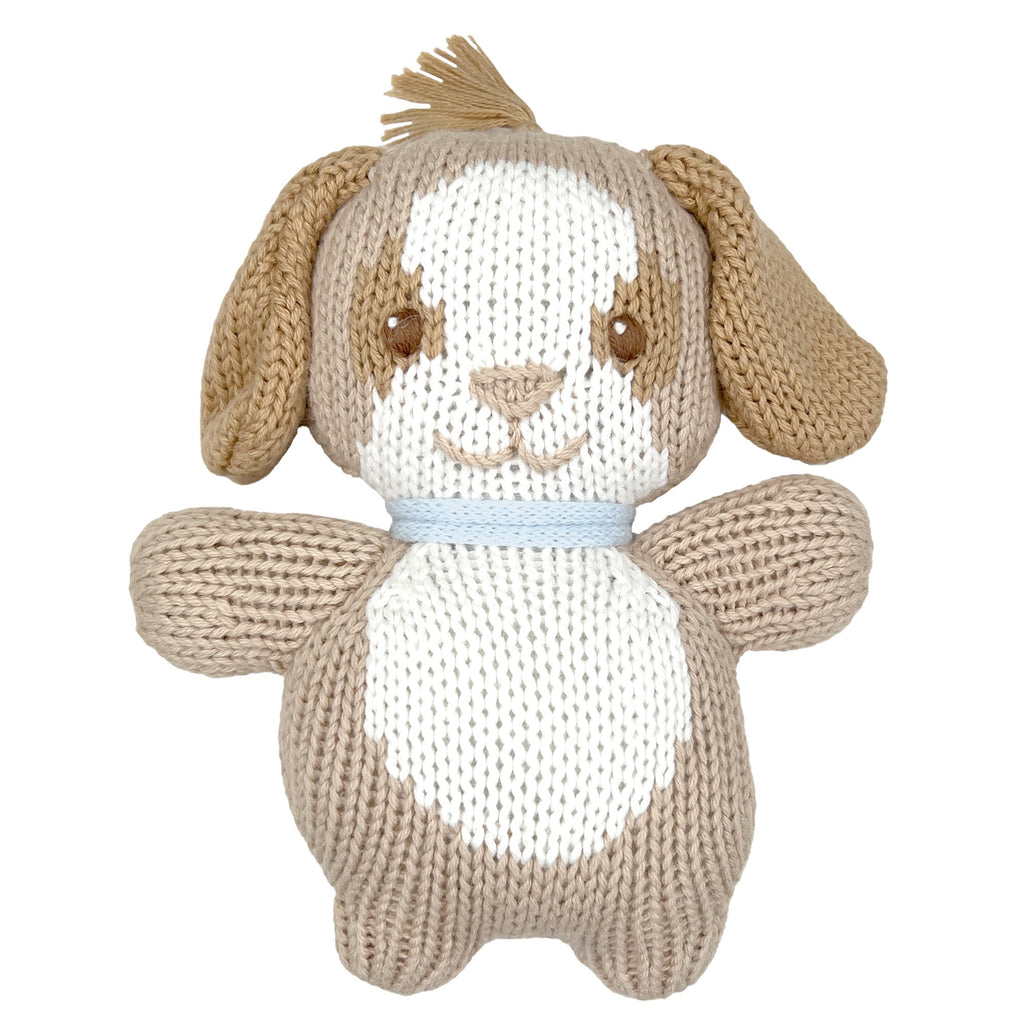Scoops the Puppy Dog Knit Zubaby Doll - Petit Ami & Zubels All Baby! Toy