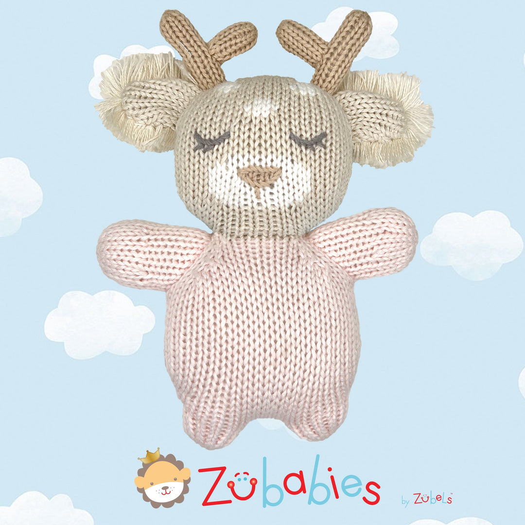 Shuggie the Fawn Knit Zubaby Doll - Petit Ami &amp; Zubels All Baby! Toy