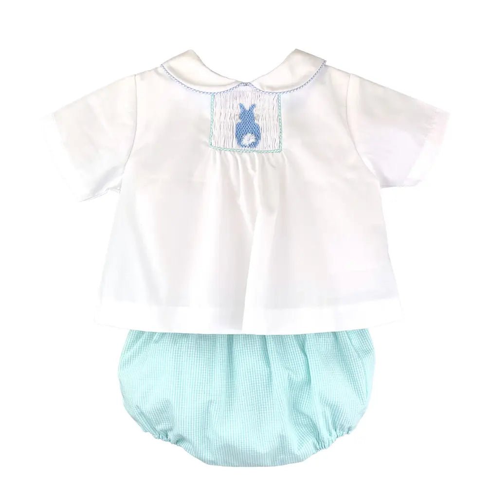 Smocked Bunny Diaper Set - Petit Ami & Zubels All Baby! Diaper Set