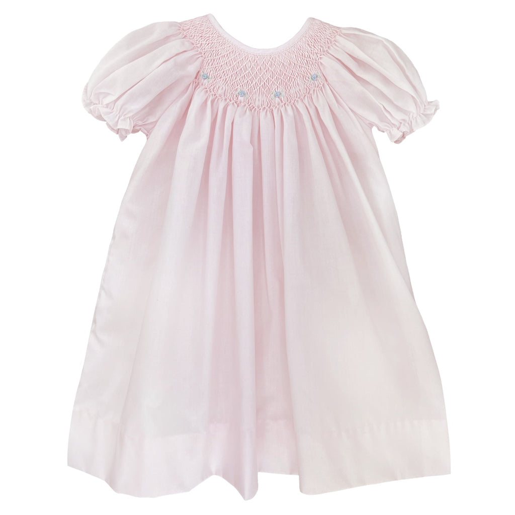 Smocked Daygown with Raglan Embroidery - Petit Ami & Zubels All Baby! Dress