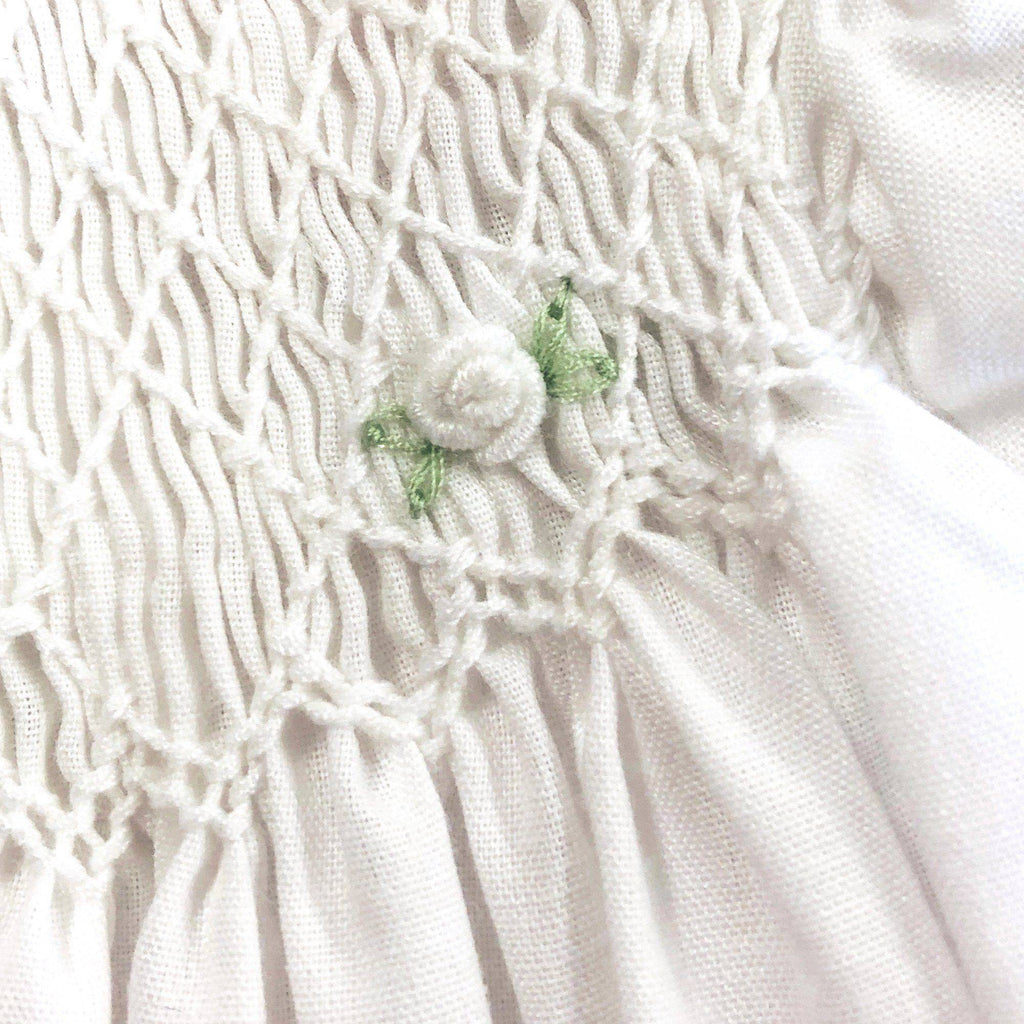 Smocked Daygown with Raglan Embroidery - Petit Ami & Zubels All Baby! Dress