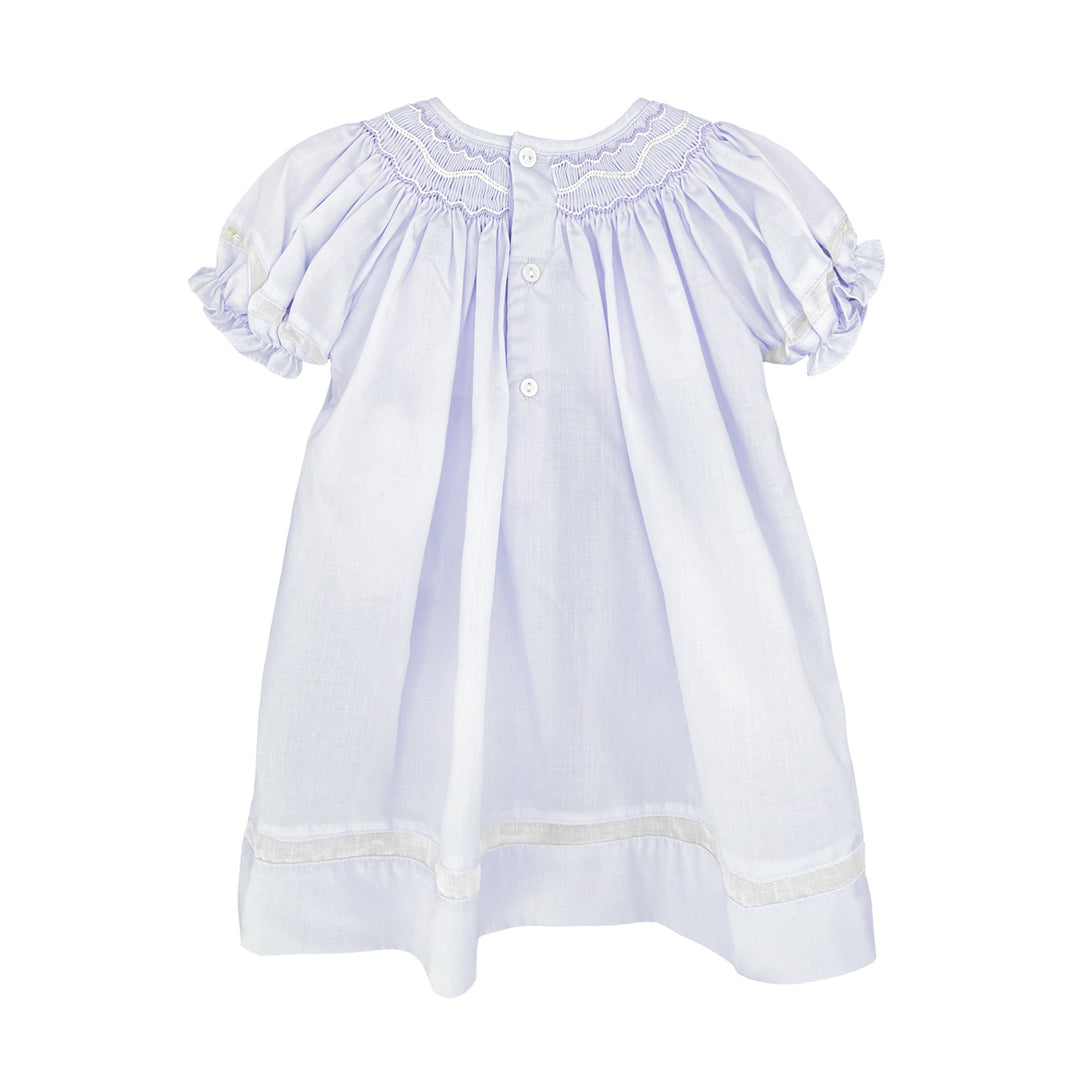 Smocked Daygown with Voile Insert - Petit Ami &amp; Zubels All Baby! Dress