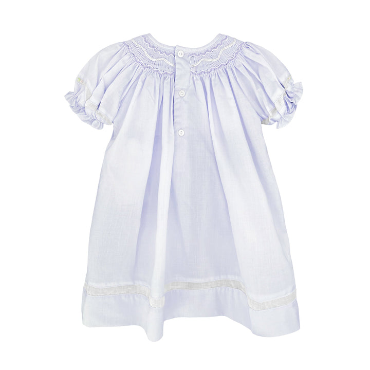 Smocked Daygown with Voile Insert - Petit Ami &amp; Zubels All Baby! Dress