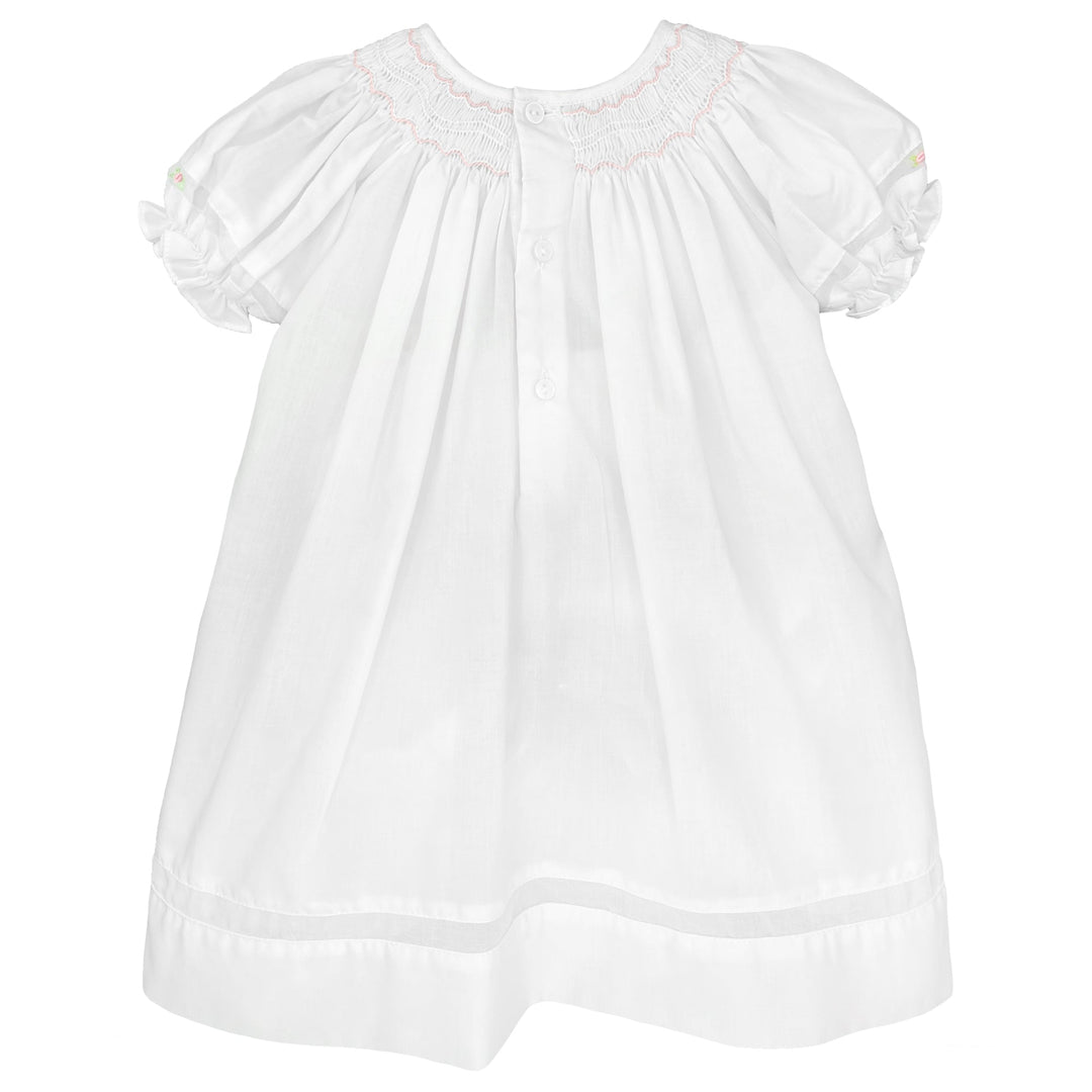 Smocked Daygown with Voile Insert - Petit Ami &amp; Zubels All Baby! Dress