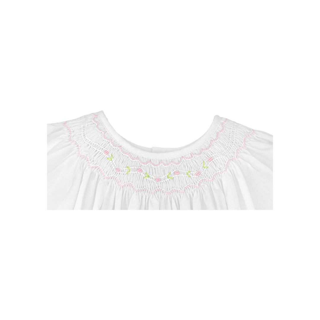Smocked Daygown with Voile Insert - Petit Ami &amp; Zubels All Baby! Dress