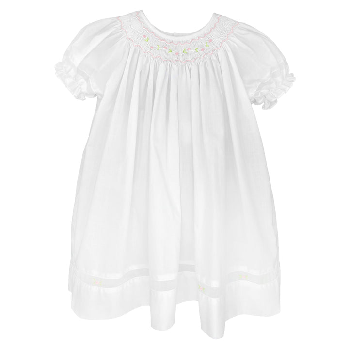 Smocked Daygown with Voile Insert - Petit Ami &amp; Zubels All Baby! Dress