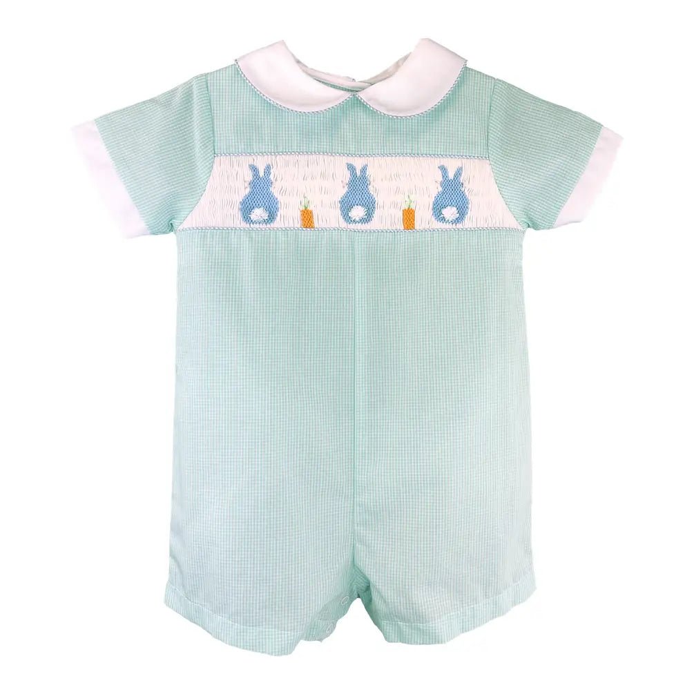 Smocked Easter Bunny Romper - Petit Ami & Zubels All Baby! Romper