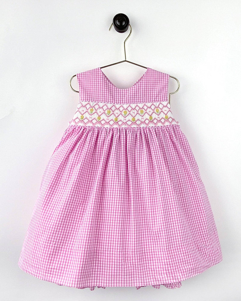 Smocked Sundress with Flowers - Petit Ami & Zubels All Baby! Dress