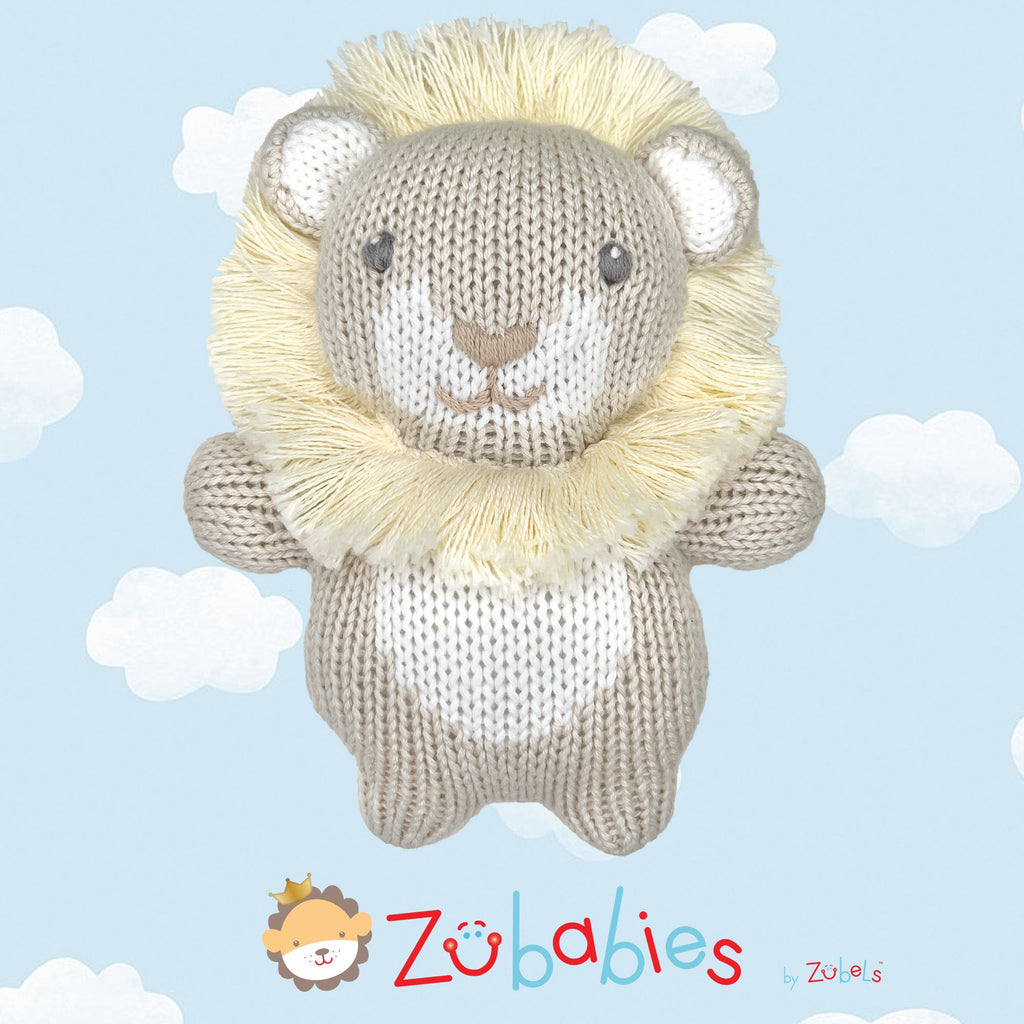 Snookie the Lion Cub Knit Zubaby Doll - Petit Ami & Zubels All Baby! Toy
