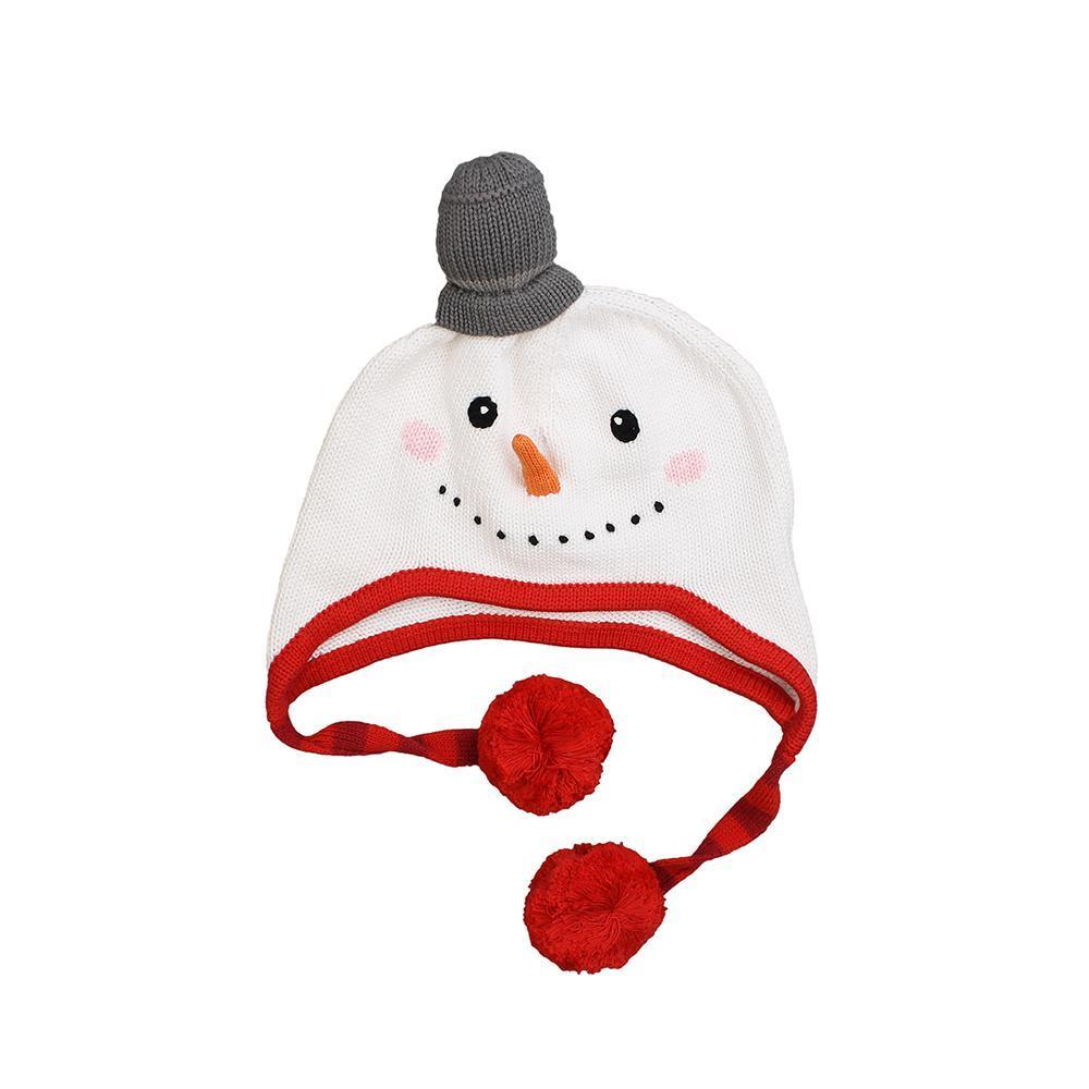 Snowman Cotton Knit Hat - Petit Ami & Zubels All Baby! Hat