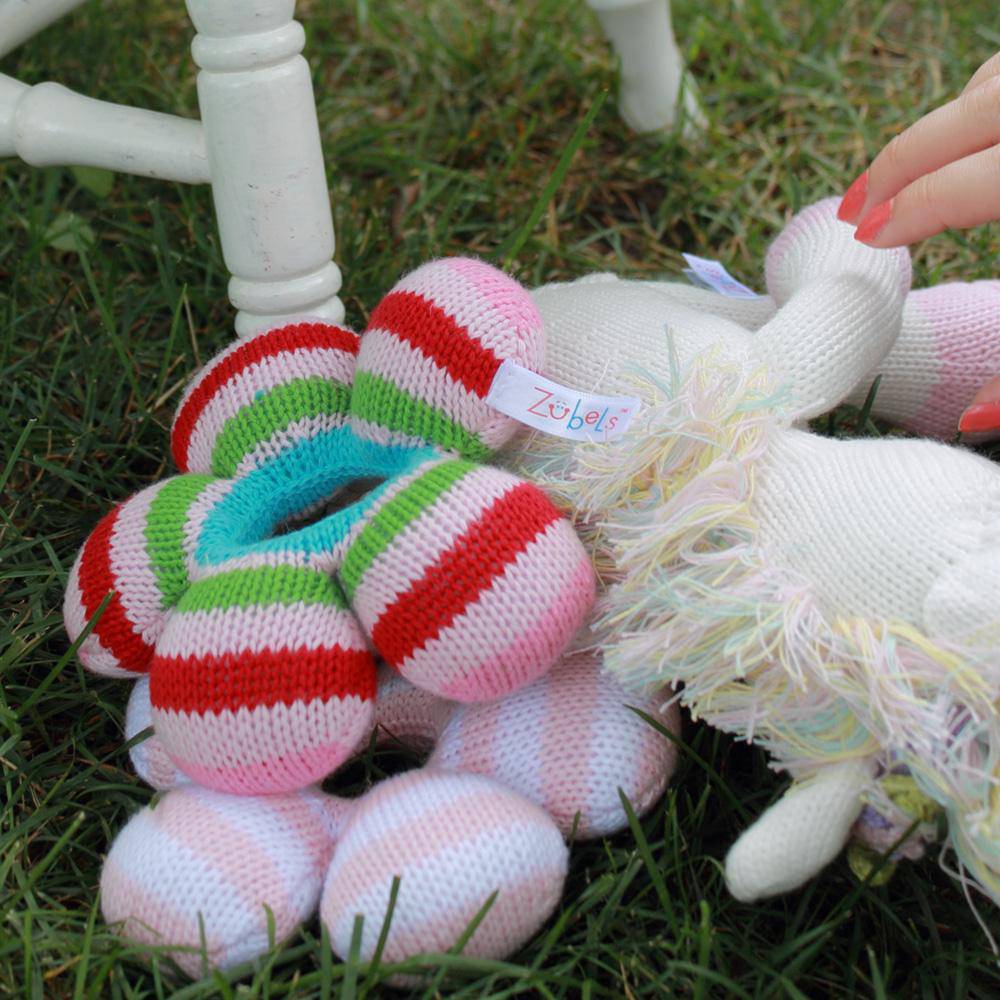 Star Knit Rattle in Blue - Petit Ami &amp; Zubels All Baby! Toy