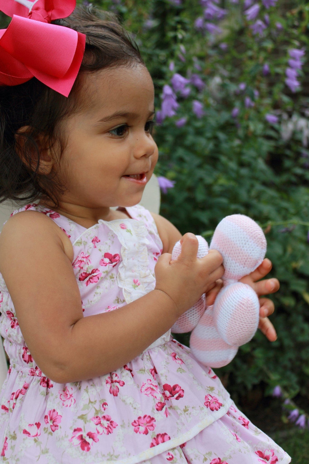 Star Knit Rattle in Pink - Petit Ami &amp; Zubels All Baby! Toy
