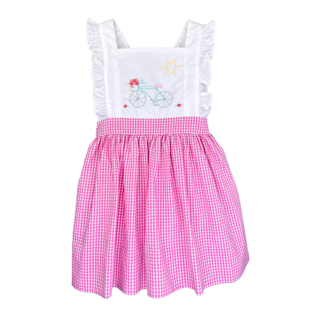 Sundress with Bicycle Embroidery - Petit Ami & Zubels All Baby! Dress