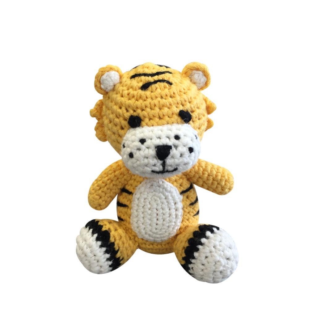 Tiger Hand Crochet Rattle - Petit Ami & Zubels All Baby! Toy