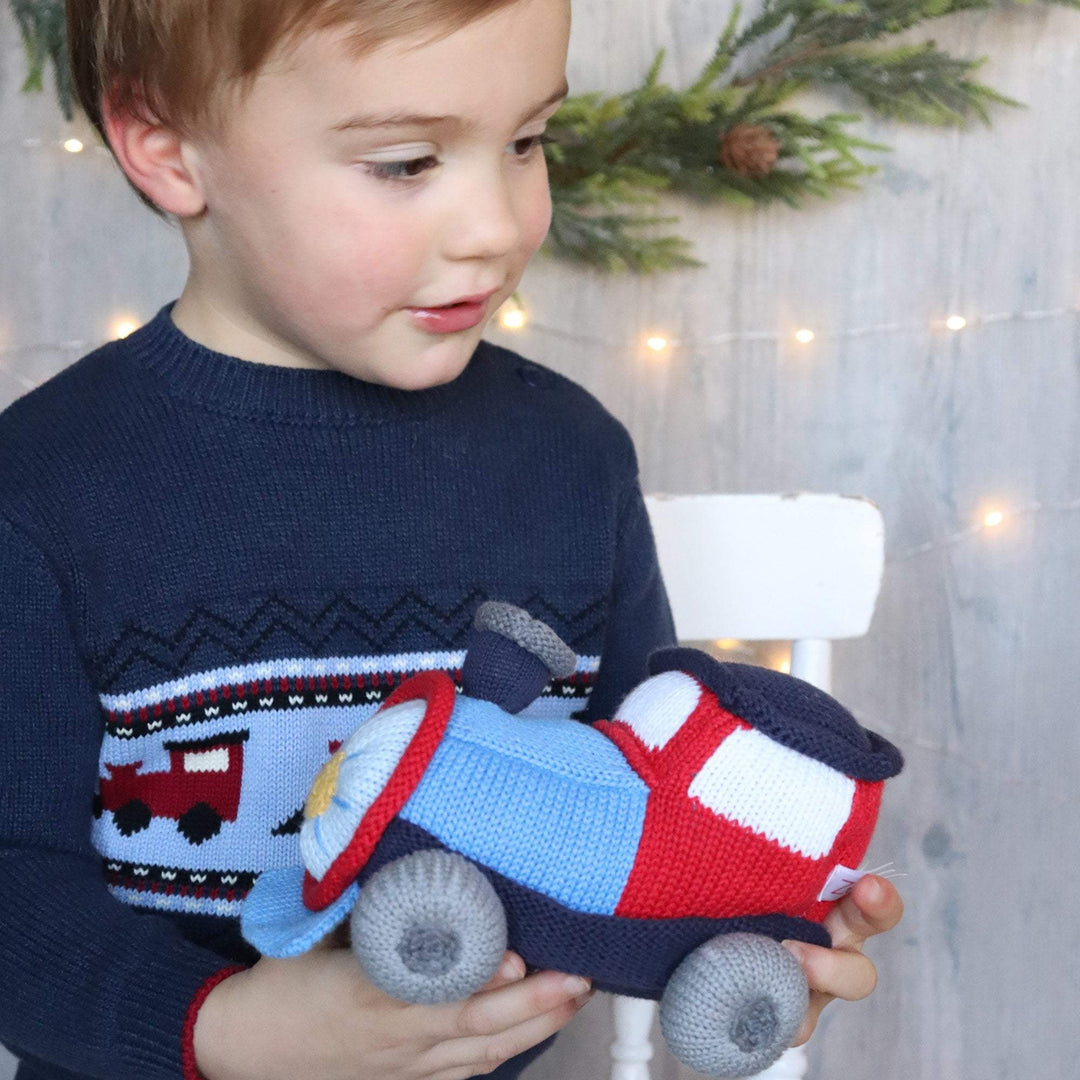 Timmy The Train Knit Doll - Petit Ami &amp; Zubels All Baby! Toy