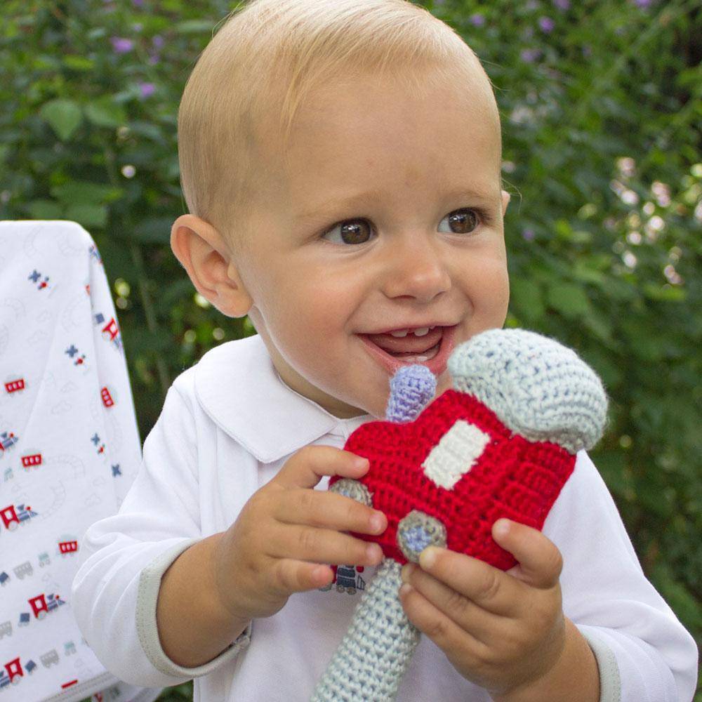 Train Crochet Stick Rattle - Petit Ami & Zubels All Baby! Toy