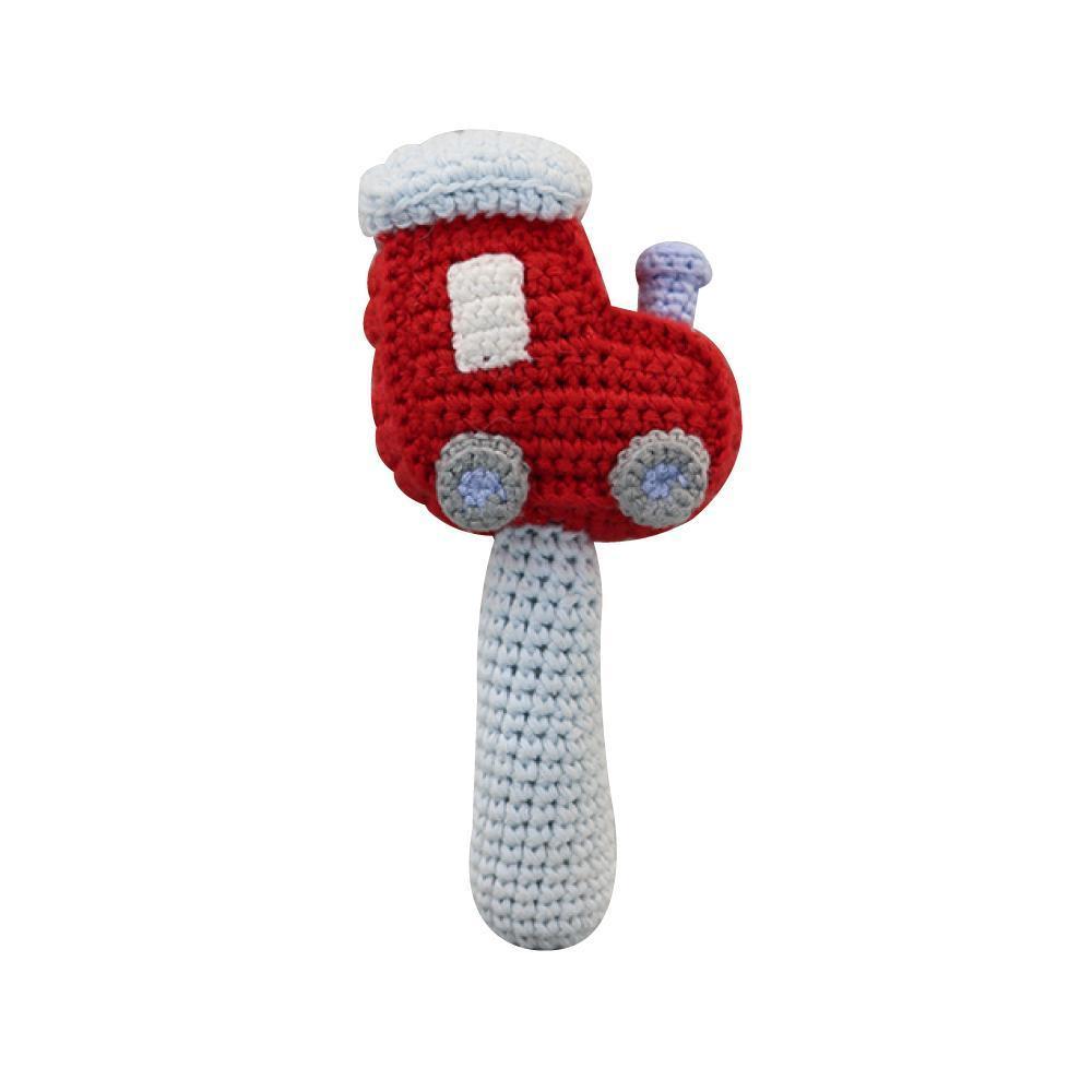 Train Crochet Stick Rattle - Petit Ami & Zubels All Baby! Toy