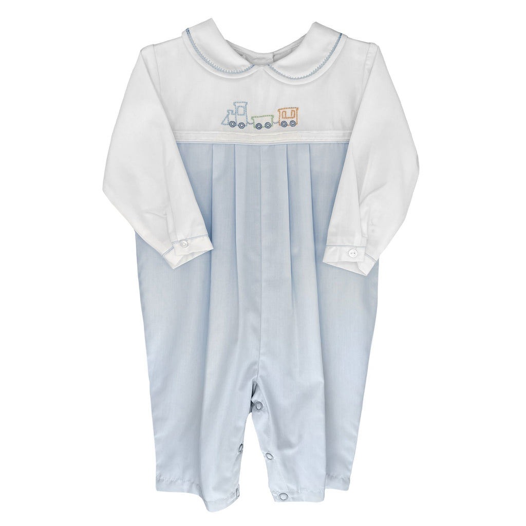 Train Embroidered Longall - Petit Ami & Zubels All Baby! Longall