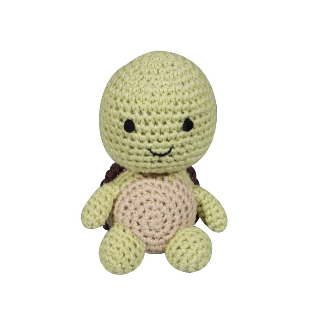Turtle Hand Crochet Rattle - Petit Ami & Zubels All Baby! Toy