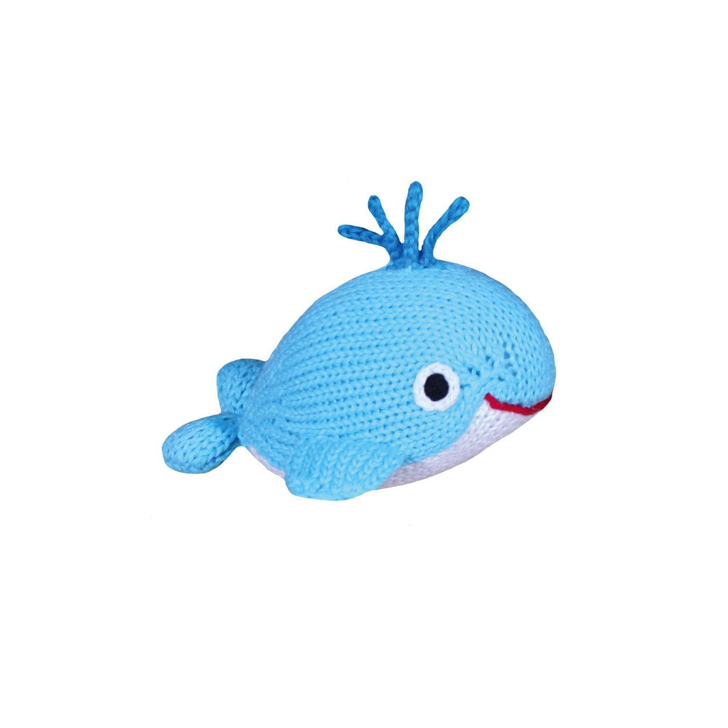 Watson the Little Whale Knit Rattle - Petit Ami & Zubels All Baby! Toy