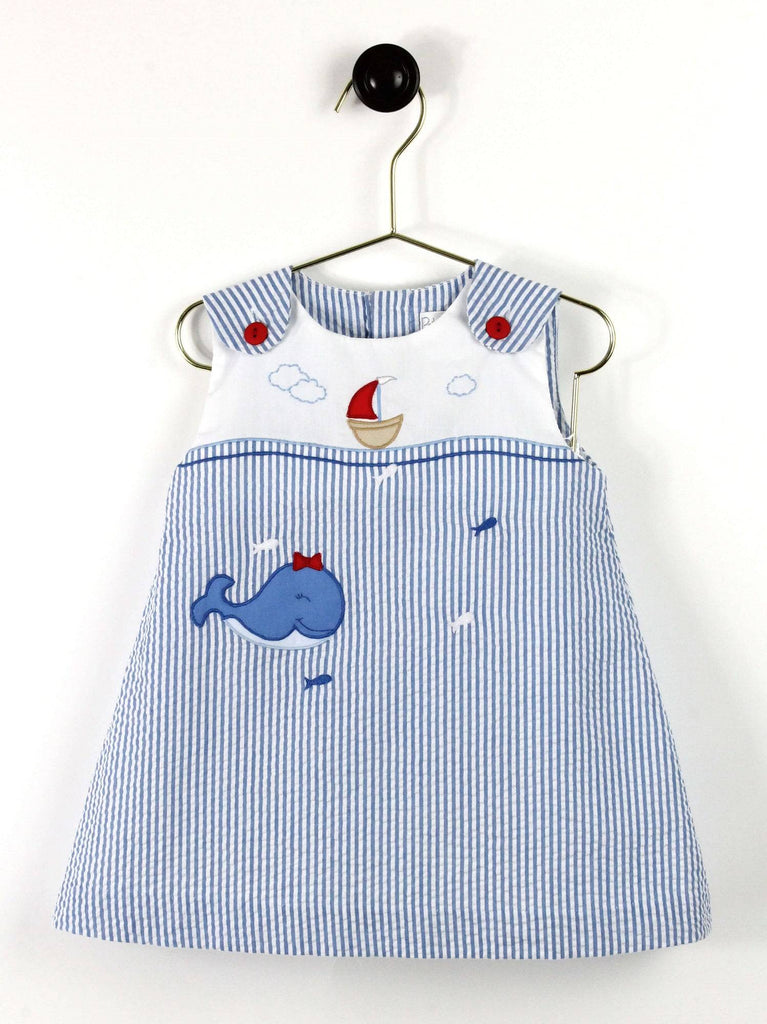 Whale Applique Dress - Petit Ami & Zubels All Baby! Dress