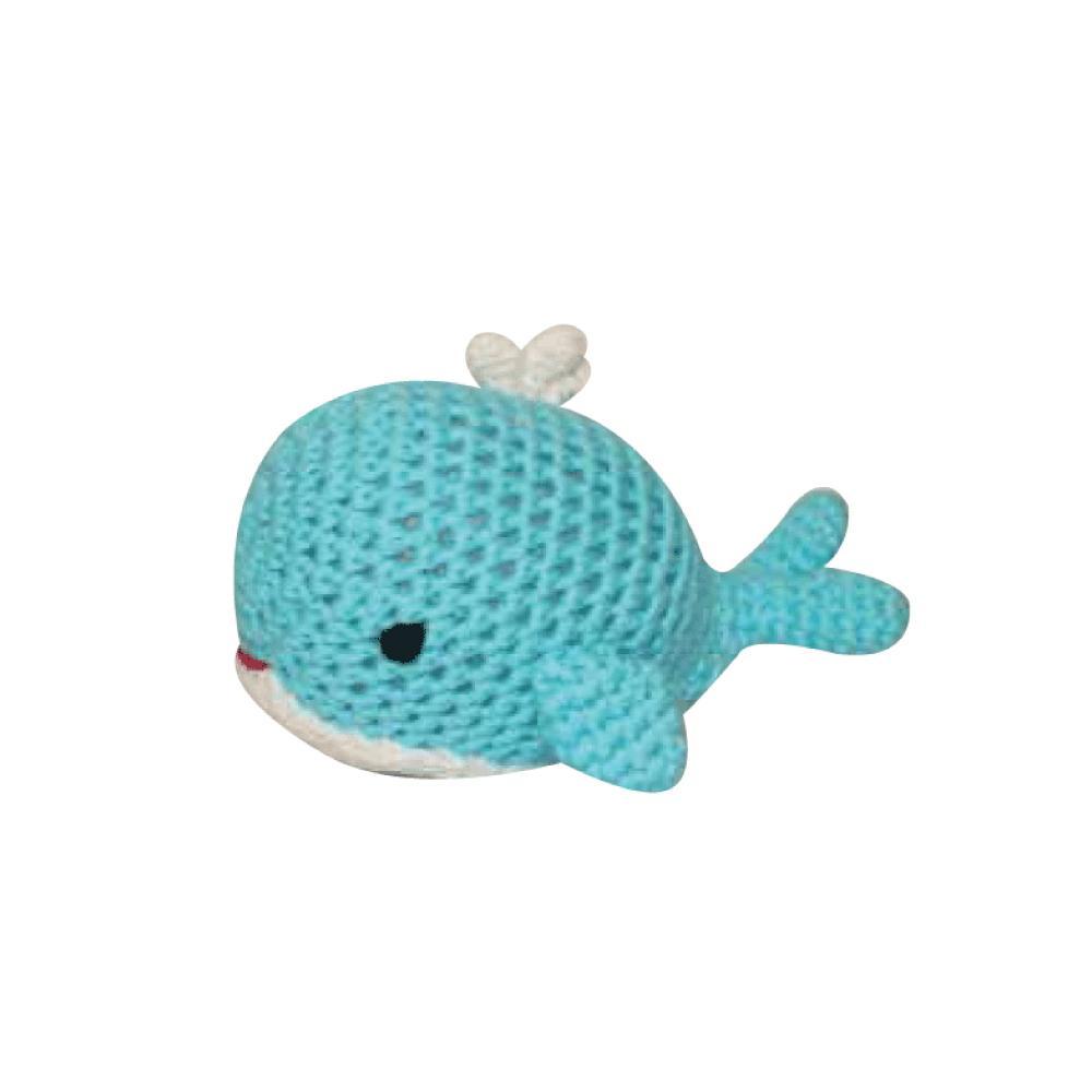 Whale Hand Crochet Rattle - Petit Ami & Zubels All Baby! Toy