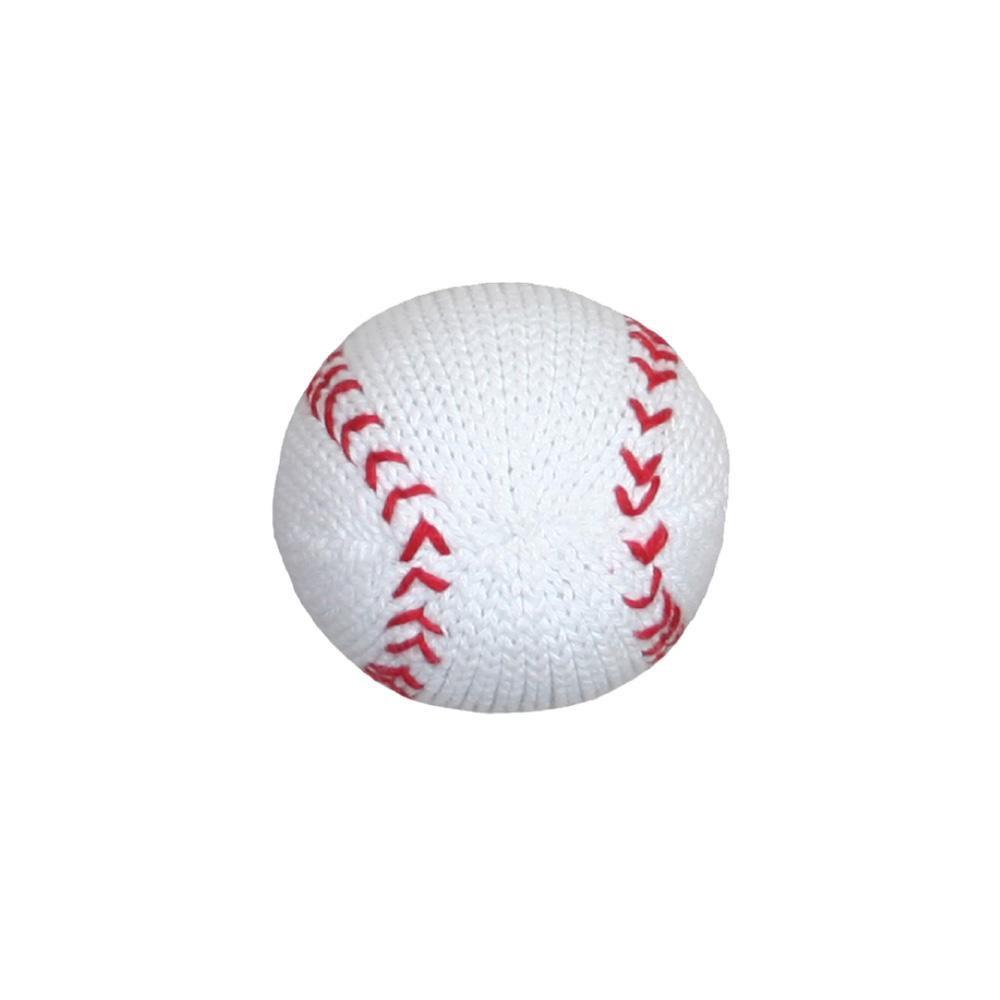 Will the Baseball Knit Rattle - Petit Ami & Zubels All Baby! Toy