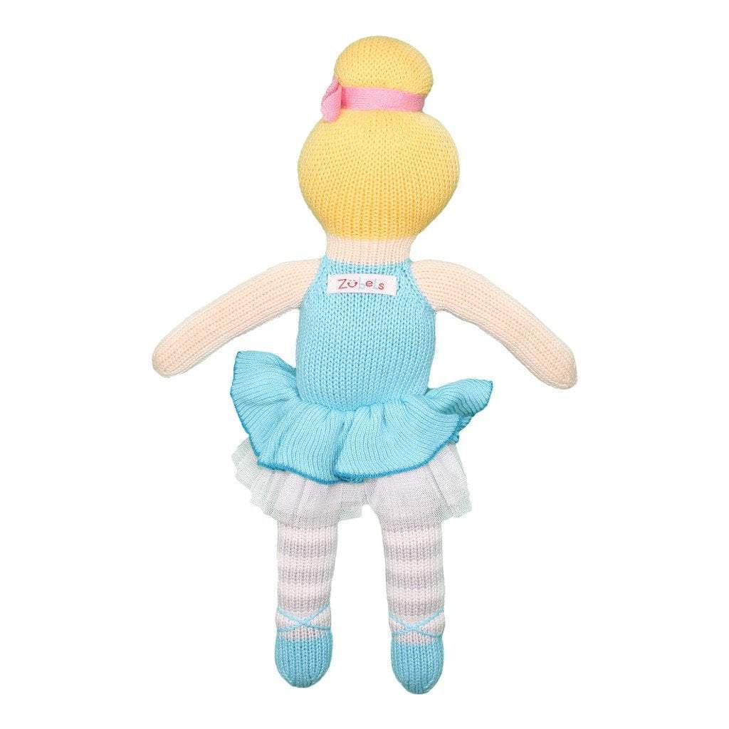 Zoe the Blue Ballerina Knit Doll - Petit Ami &amp; Zubels All Baby! Toy