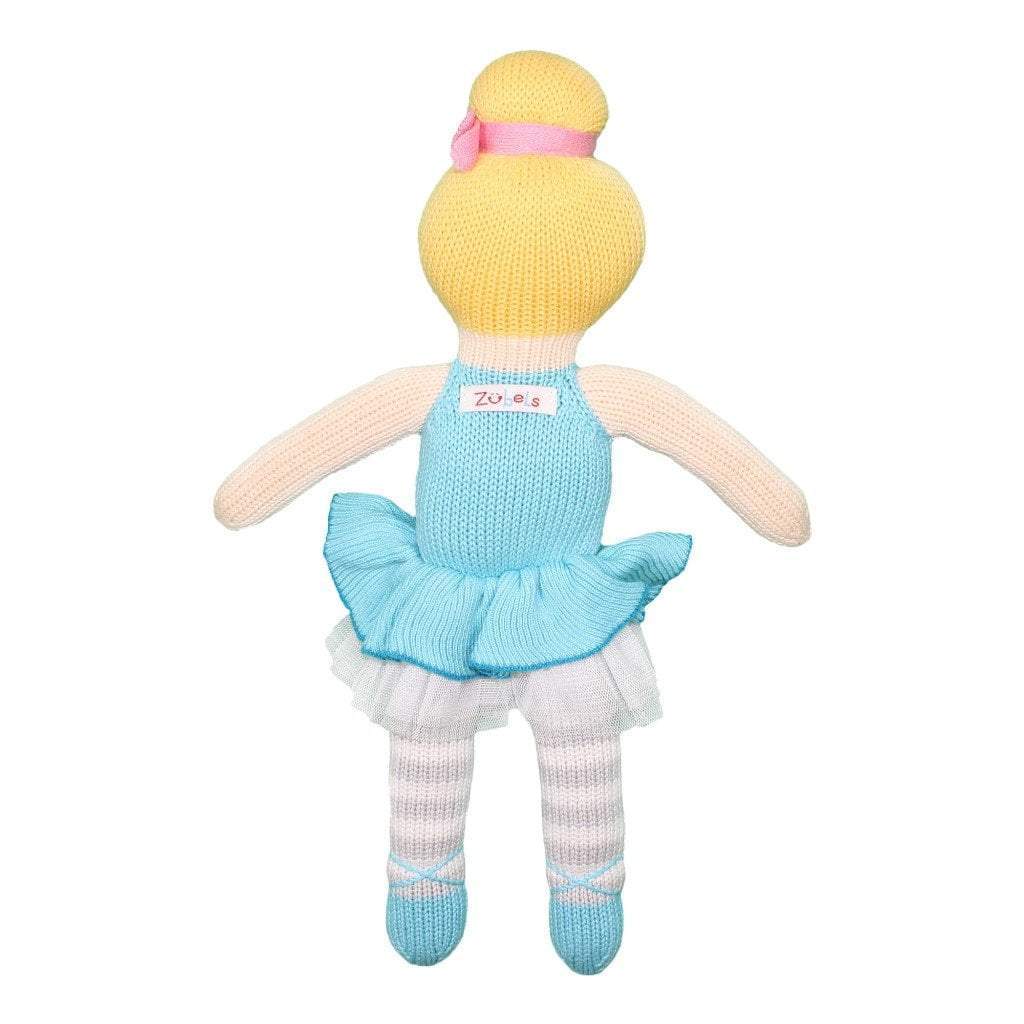 Zoe the Blue Ballerina Knit Doll - Petit Ami & Zubels All Baby! Toy