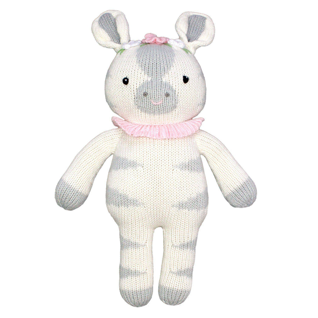 Zsa Zsa the Zebra Knit Doll - Petit Ami & Zubels All Baby! Toy