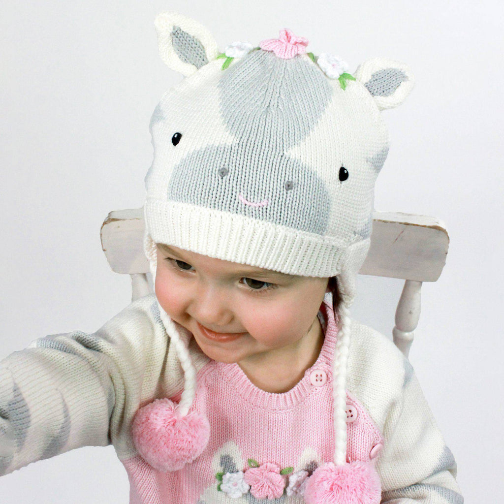 Zsa-Zsa the Zebra Knit Hat - Petit Ami & Zubels All Baby! Hat