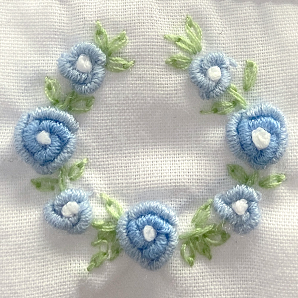 Flower Embroidered Smocked Dress