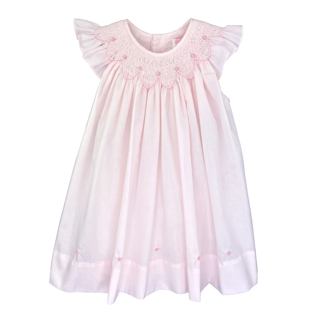 Bishop Smocked Rosebud Dress