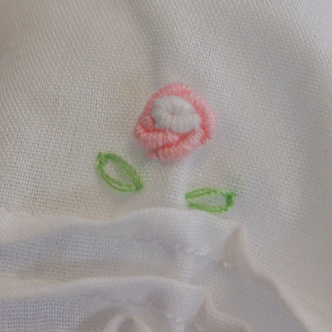 Daygown with Heart Smocking &amp; Pearls