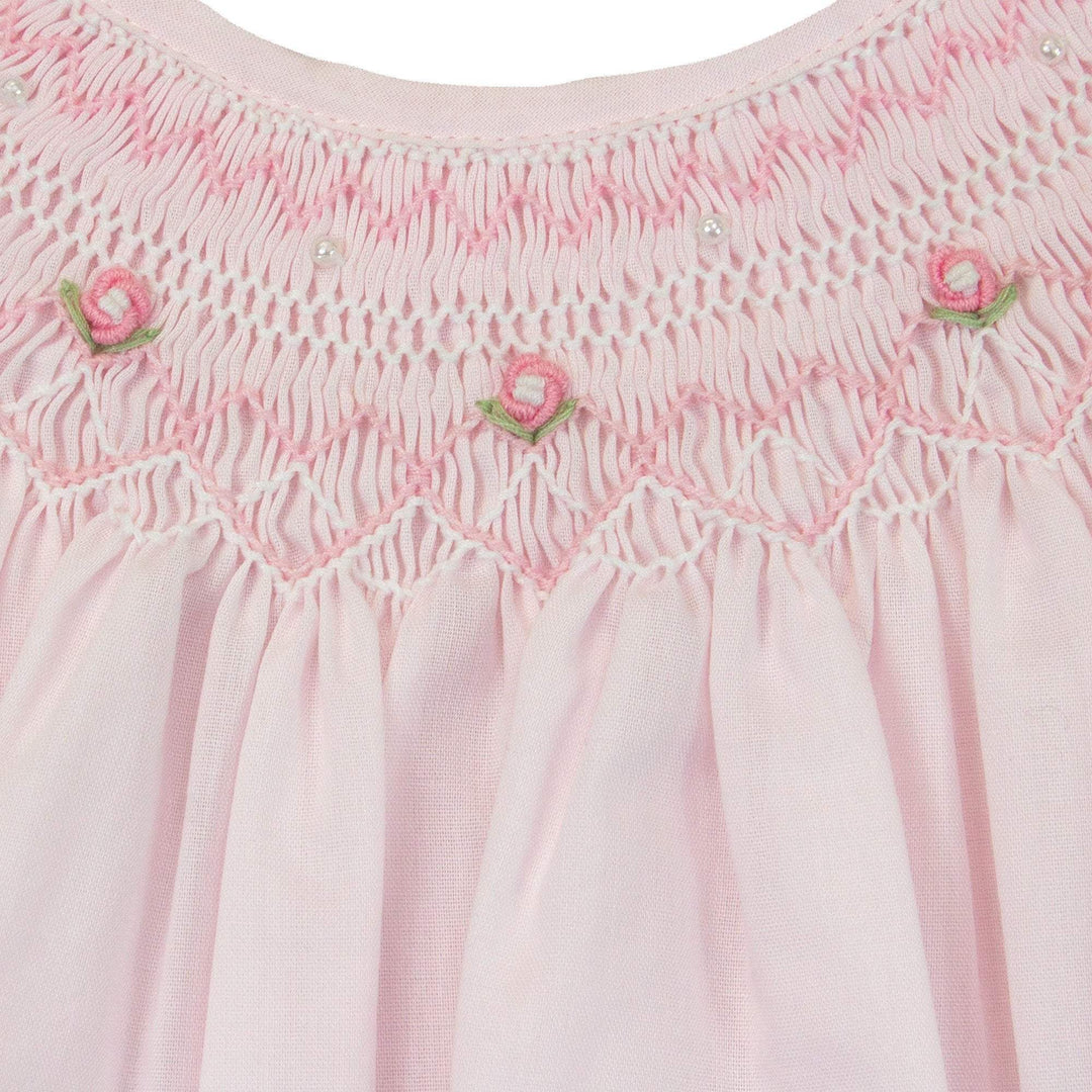 Daygown with Heart Smocking &amp; Pearls