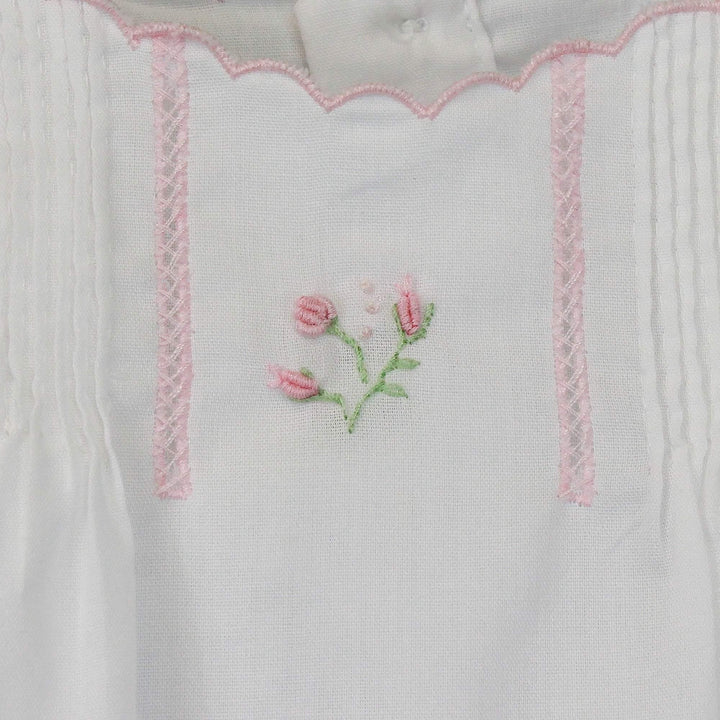 Flower Embroidered Heirloom Bag &amp; Hat