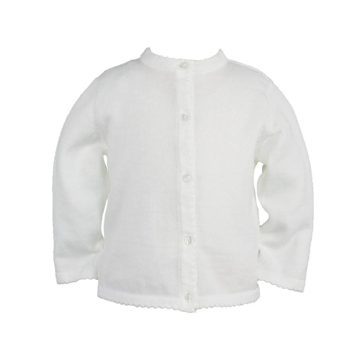 Scalloped Edge Cardigan Sweater