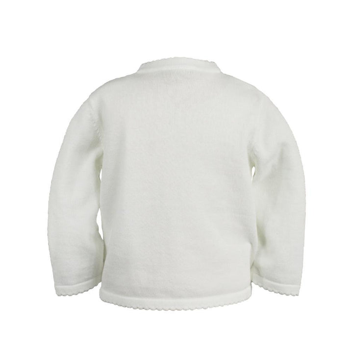 Scalloped Edge Cardigan Sweater